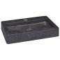 vidaXL Wandwaschbecken Schwarz 38x24x6,5 cm Marmor vidaXL Wandwaschbecken Schwarz 38x24x6,5 cm Marmor