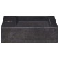 vidaXL Wandwaschbecken Schwarz 38x24x6,5 cm Marmor vidaXL Wandwaschbecken Schwarz 38x24x6,5 cm Marmor