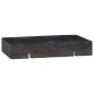 vidaXL Wandwaschbecken Schwarz 38x24x6,5 cm Marmor vidaXL Wandwaschbecken Schwarz 38x24x6,5 cm Marmor