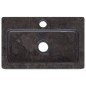 vidaXL Wandwaschbecken Schwarz 38x24x6,5 cm Marmor vidaXL Wandwaschbecken Schwarz 38x24x6,5 cm Marmor