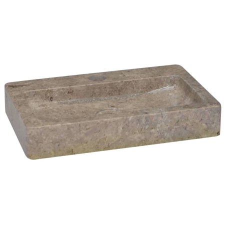 vidaXL Wandwaschbecken Grau 38x24x6,5 cm Marmor