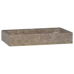 vidaXL Wandwaschbecken Grau 38x24x6,5 cm Marmor