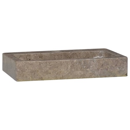 vidaXL Wandwaschbecken Grau 38x24x6,5 cm Marmor