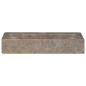 vidaXL Wandwaschbecken Grau 38x24x6,5 cm Marmor vidaXL Wandwaschbecken Grau 38x24x6,5 cm Marmor
