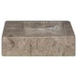 vidaXL Wandwaschbecken Grau 38x24x6,5 cm Marmor vidaXL Wandwaschbecken Grau 38x24x6,5 cm Marmor