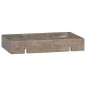 vidaXL Wandwaschbecken Grau 38x24x6,5 cm Marmor vidaXL Wandwaschbecken Grau 38x24x6,5 cm Marmor