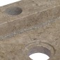 vidaXL Wandwaschbecken Grau 38x24x6,5 cm Marmor vidaXL Wandwaschbecken Grau 38x24x6,5 cm Marmor