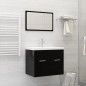 vidaXL Einbauwaschbecken mit Wasserhahn 61x39x18 cm Keramik Weiß