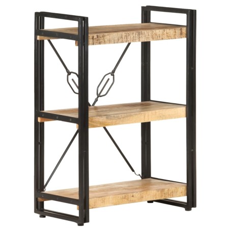 vidaXL Bücherregal 3 Fächer 60x30x80 cm Mango Massivholz