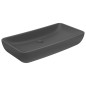 vidaXL Luxus-Waschbecken Rechteckig Matt Dunkelgrau 71x38 cm Keramik vidaXL Luxus-Waschbecken Rechteckig Matt Dunkelgrau 71x38 cm Keramik