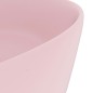 vidaXL Luxuriöses Waschbecken Rund Matt Rosa 40x15 cm Keramik vidaXL Luxuriöses Waschbecken Rund Matt Rosa 40x15 cm Keramik