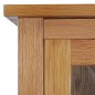 vidaXL Bücherschrank mit 4 Türen 90x35x200 cm Eiche Massivholz & Glas vidaXL Bücherschrank mit 4 Türen 90x35x200 cm Eiche Massivholz & Glas
