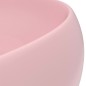 vidaXL Luxuriöses Waschbecken Rund Matt Rosa 40x15 cm Keramik vidaXL Luxuriöses Waschbecken Rund Matt Rosa 40x15 cm Keramik