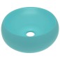 vidaXL Luxuriöses Waschbecken Rund Matt Hellgrün 40x15 cm Keramik vidaXL Luxuriöses Waschbecken Rund Matt Hellgrün 40x15 cm Keramik