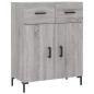 Highboard Grau Sonoma 69,5x34x180 cm Holzwerkstoff Highboard Grau Sonoma 69,5x34x180 cm Holzwerkstoff