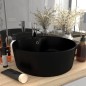 vidaXL Luxus-Waschbecken mit Überlauf Matt-Schwarz 36x13 cm Keramik vidaXL Luxus-Waschbecken mit Überlauf Matt-Schwarz 36x13 cm Keramik