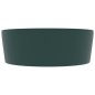 vidaXL Luxus-Waschbecken mit Überlauf Matt Dunkelgrün 36x13 cm Keramik vidaXL Luxus-Waschbecken mit Überlauf Matt Dunkelgrün 36x13 cm Keramik