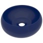 vidaXL Luxuriöses Waschbecken Rund Matt Dunkelblau 40x15 cm Keramik vidaXL Luxuriöses Waschbecken Rund Matt Dunkelblau 40x15 cm Keramik