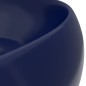 vidaXL Luxuriöses Waschbecken Rund Matt Dunkelblau 40x15 cm Keramik vidaXL Luxuriöses Waschbecken Rund Matt Dunkelblau 40x15 cm Keramik