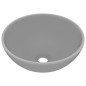 vidaXL Luxus-Waschbecken Rund Matt Hellgrau 32,5x14 cm Keramik vidaXL Luxus-Waschbecken Rund Matt Hellgrau 32,5x14 cm Keramik