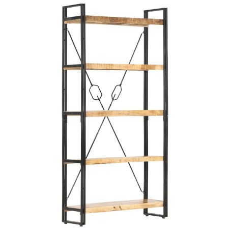 vidaXL Bücherregal 5 Fächer 90 x 30 x 180 cm Mango Massivholz