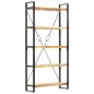 vidaXL Bücherregal 5 Fächer 90 x 30 x 180 cm Mango Massivholz vidaXL Bücherregal 5 Fächer 90 x 30 x 180 cm Mango Massivholz