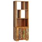 vidaXL Bücherregal 60x35x180 cm Altholz Massiv vidaXL Bücherregal 60x35x180 cm Altholz Massiv