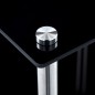 vidaXL Regal mit 4 Ablagen Schwarz 40x40x100 cm Hartglas vidaXL Regal mit 4 Ablagen Schwarz 40x40x100 cm Hartglas