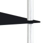 vidaXL Regal mit 4 Ablagen Schwarz 40x40x100 cm Hartglas vidaXL Regal mit 4 Ablagen Schwarz 40x40x100 cm Hartglas