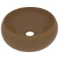 vidaXL Luxuriöses Waschbecken Rund Matt Creme 40x15 cm Keramik vidaXL Luxuriöses Waschbecken Rund Matt Creme 40x15 cm Keramik