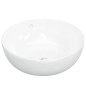 vidaXL Waschbecken Weiß 44x17 cm Keramik Rund vidaXL Waschbecken Weiß 44x17 cm Keramik Rund