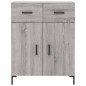 Highboard Grau Sonoma 69,5x34x180 cm Holzwerkstoff Highboard Grau Sonoma 69,5x34x180 cm Holzwerkstoff