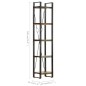 vidaXL Bücherregal 5 Fächer 40x30x180 cm Altholz Massiv vidaXL Bücherregal 5 Fächer 40x30x180 cm Altholz Massiv