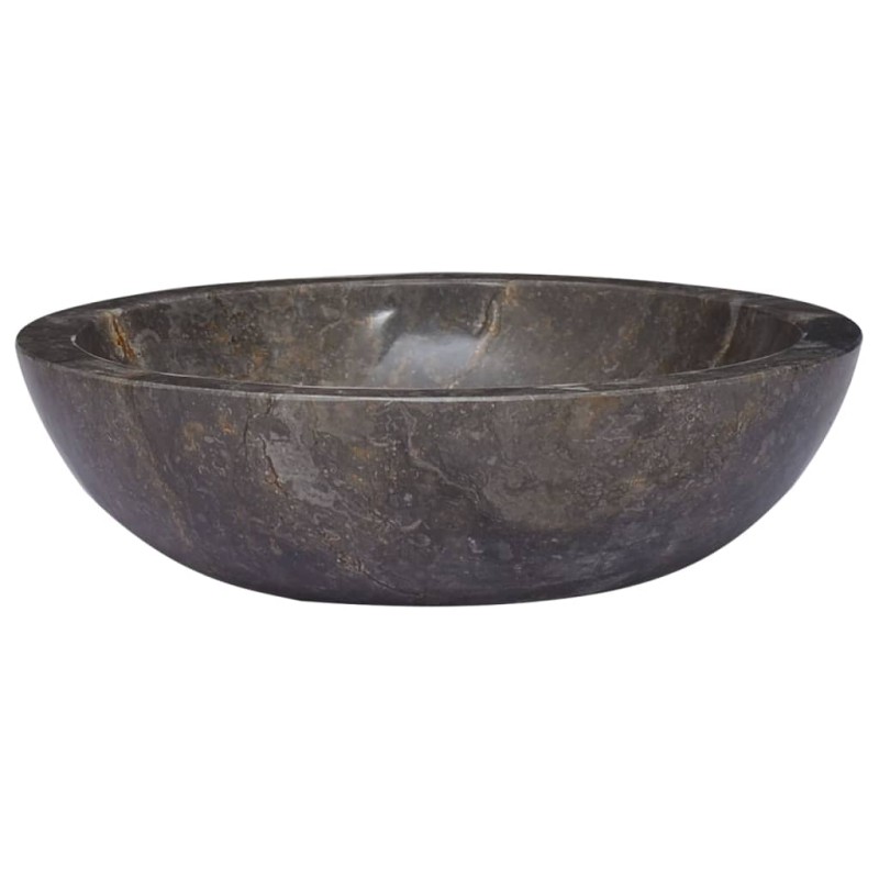 vidaXL Waschbecken Grau Ø40x12 cm Marmor vidaXL Waschbecken Grau Ø40x12 cm Marmor