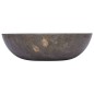 vidaXL Waschbecken Grau Ø40x12 cm Marmor vidaXL Waschbecken Grau Ø40x12 cm Marmor