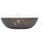vidaXL Waschbecken Grau Ø40x12 cm Marmor vidaXL Waschbecken Grau Ø40x12 cm Marmor
