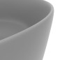 vidaXL Luxuriöses Waschbecken Rund Matt Hellgrau 40x15 cm Keramik vidaXL Luxuriöses Waschbecken Rund Matt Hellgrau 40x15 cm Keramik