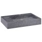 vidaXL Waschbecken Schwarz 58x39x10 cm Marmor vidaXL Waschbecken Schwarz 58x39x10 cm Marmor