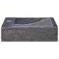 vidaXL Waschbecken Schwarz 58x39x10 cm Marmor vidaXL Waschbecken Schwarz 58x39x10 cm Marmor