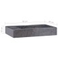 vidaXL Waschbecken Schwarz 58x39x10 cm Marmor vidaXL Waschbecken Schwarz 58x39x10 cm Marmor