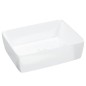 vidaXL Waschbecken Weiß 48x37x13 cm Keramik Rechteckig vidaXL Waschbecken Weiß 48x37x13 cm Keramik Rechteckig