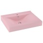 vidaXL Luxus-Waschbecken mit Hahnloch Matt-Rosa 60x46 cm Keramik vidaXL Luxus-Waschbecken mit Hahnloch Matt-Rosa 60x46 cm Keramik