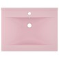 vidaXL Luxus-Waschbecken mit Hahnloch Matt-Rosa 60x46 cm Keramik vidaXL Luxus-Waschbecken mit Hahnloch Matt-Rosa 60x46 cm Keramik