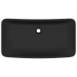 vidaXL Luxus-Waschbecken Rechteckig Matt Schwarz 71x38 cm Keramik vidaXL Luxus-Waschbecken Rechteckig Matt Schwarz 71x38 cm Keramik
