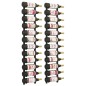 vidaXL Wand-Weinregale für 12 Flaschen 2 Stk. Schwarz Eisen vidaXL Wand-Weinregale für 12 Flaschen 2 Stk. Schwarz Eisen