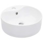 vidaXL Waschbecken mit Überlauf 36 x 13 cm Keramik Weiß vidaXL Waschbecken mit Überlauf 36 x 13 cm Keramik Weiß