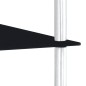 vidaXL Regal mit 2 Ablagen Schwarz 40x40x47 cm Hartglas vidaXL Regal mit 2 Ablagen Schwarz 40x40x47 cm Hartglas