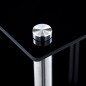 vidaXL Regal mit 2 Ablagen Schwarz 40x40x47 cm Hartglas vidaXL Regal mit 2 Ablagen Schwarz 40x40x47 cm Hartglas
