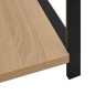 vidaXL Kleines Bücherregal Schwarz Eichefarben 33,5x39,6x79,7cm
