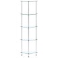 vidaXL Regal mit 5 Ablagen Transparent 30x30x130 cm Hartglas vidaXL Regal mit 5 Ablagen Transparent 30x30x130 cm Hartglas